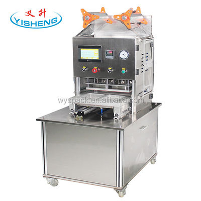 calidad  Custom Type Plastic Beverage Cup New Atmosphere Modified Nitrogen Gas Tray Sealer Packaging Machine fábrica
